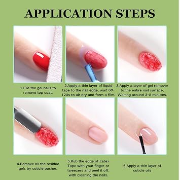 Gel Polish Remover for Nails - Nail Gel Remover - Quickly & Easily Gel Nail Polish Remover Within 3-5 Minutes - No Soaking or Wrapping Gel Remover - Don't Hurt Nails 0.25fl Oz (1)