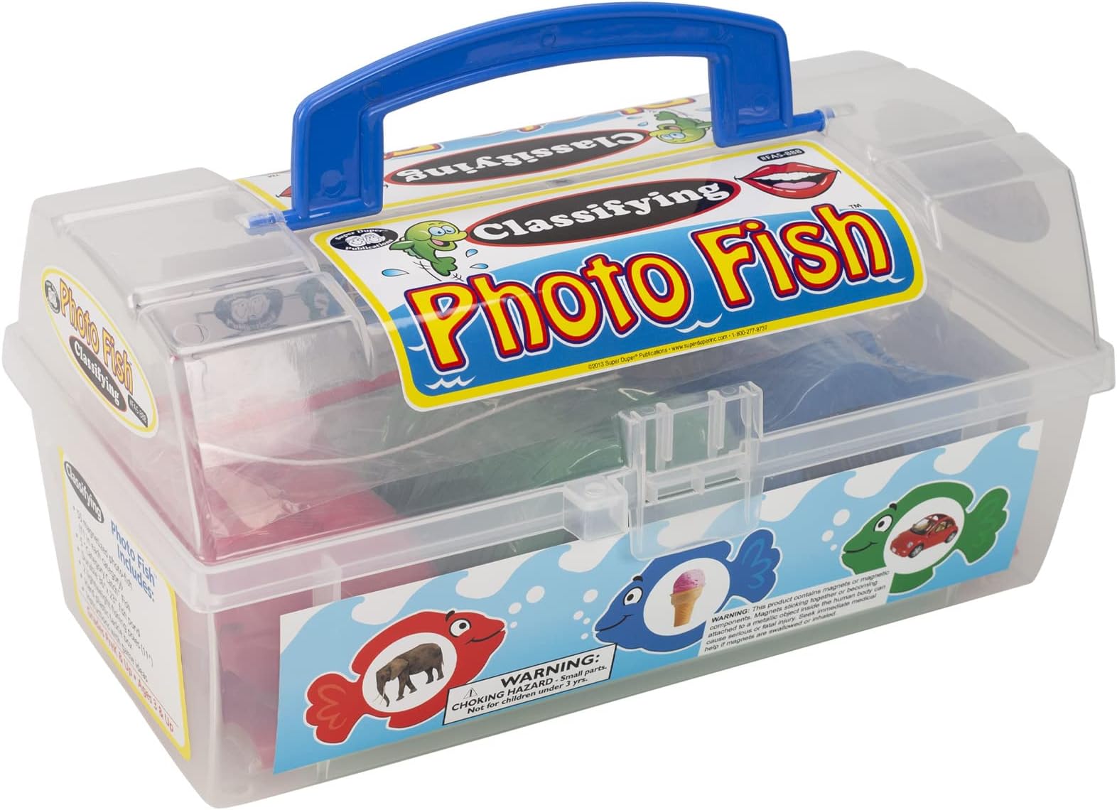 Classifying Photo Fish- Transportation, Clothing, Animals, Food, and Around the Home Vocabulary Magnetic Game | Educational Materials for Children