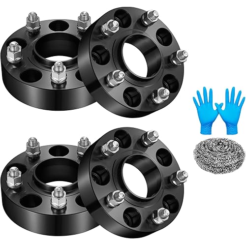 BDFHYK 5x127mm Wheel Spacers 1.5 inch 5x5 Hubcentric Wheel Spacer Compatible with Jeep Ranger Wrangler JK Grand Cherokee WJ Commander XK, 5 Lug Wheel Adapters 1/2-20 & 71.5 mm Hub Bore, Set of 4