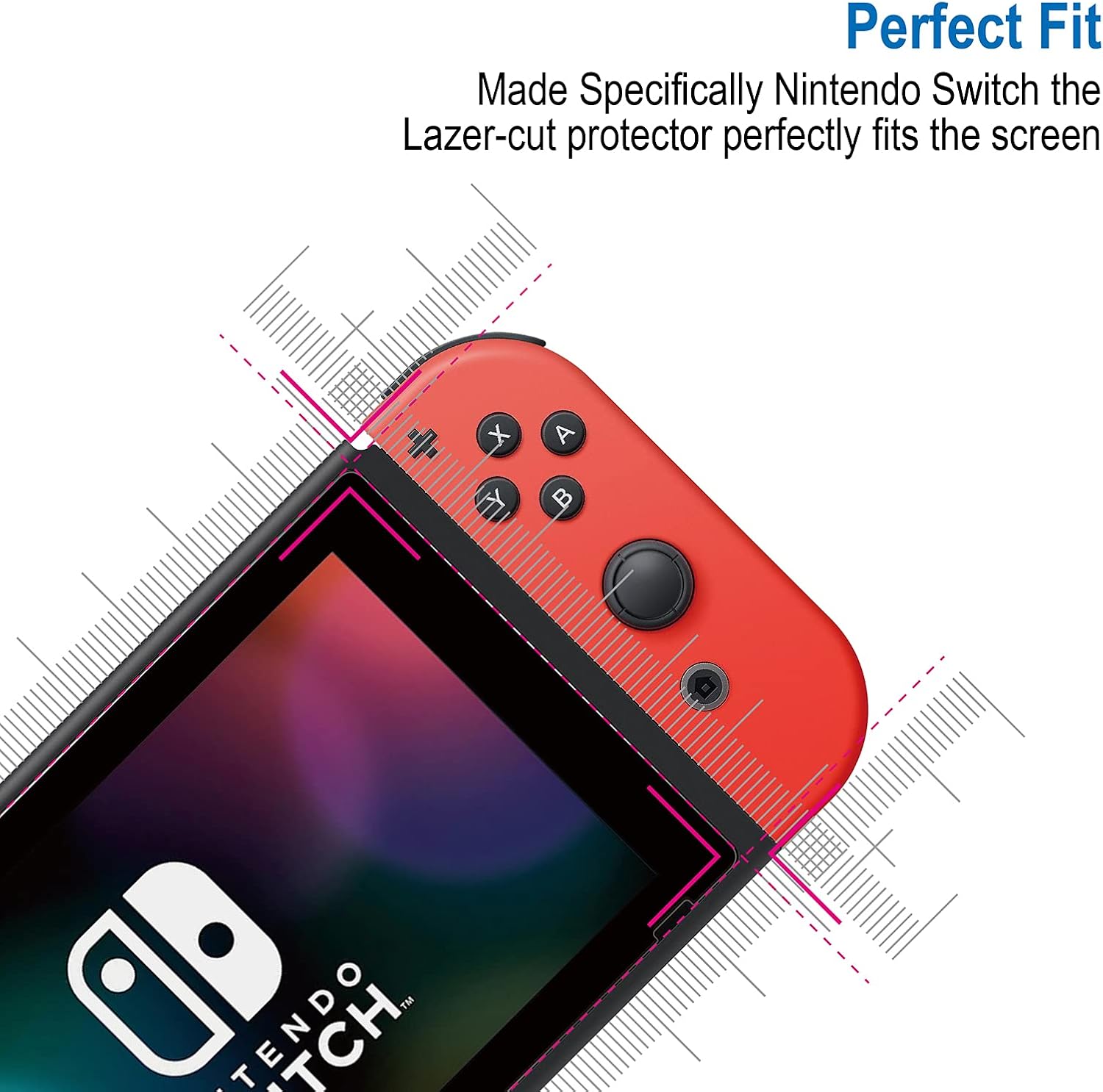 Privacy Screen Protector for Nintendo Switch 2017,Anti Spy Tempered Glass Film,2 Pack : Video Games