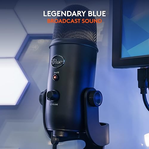 Miniatura 2 de Blue Yeti USB Mic para grabar y transmitir en PC y Mac 3 cápsulas de condensador 4 patrones de captación salida de auriculares y control de volumen