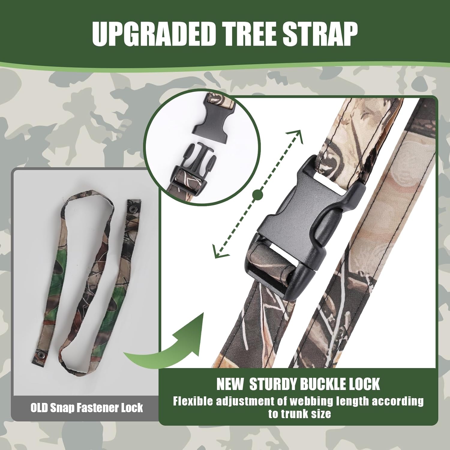 Kalkal Tree Stand Umbrella, 58" Wide Camo Hunting Umbrella for Tree Stand, Weather-Resistant Treestand Roof Quick Set, Portable Hunting Accessories - Image 4