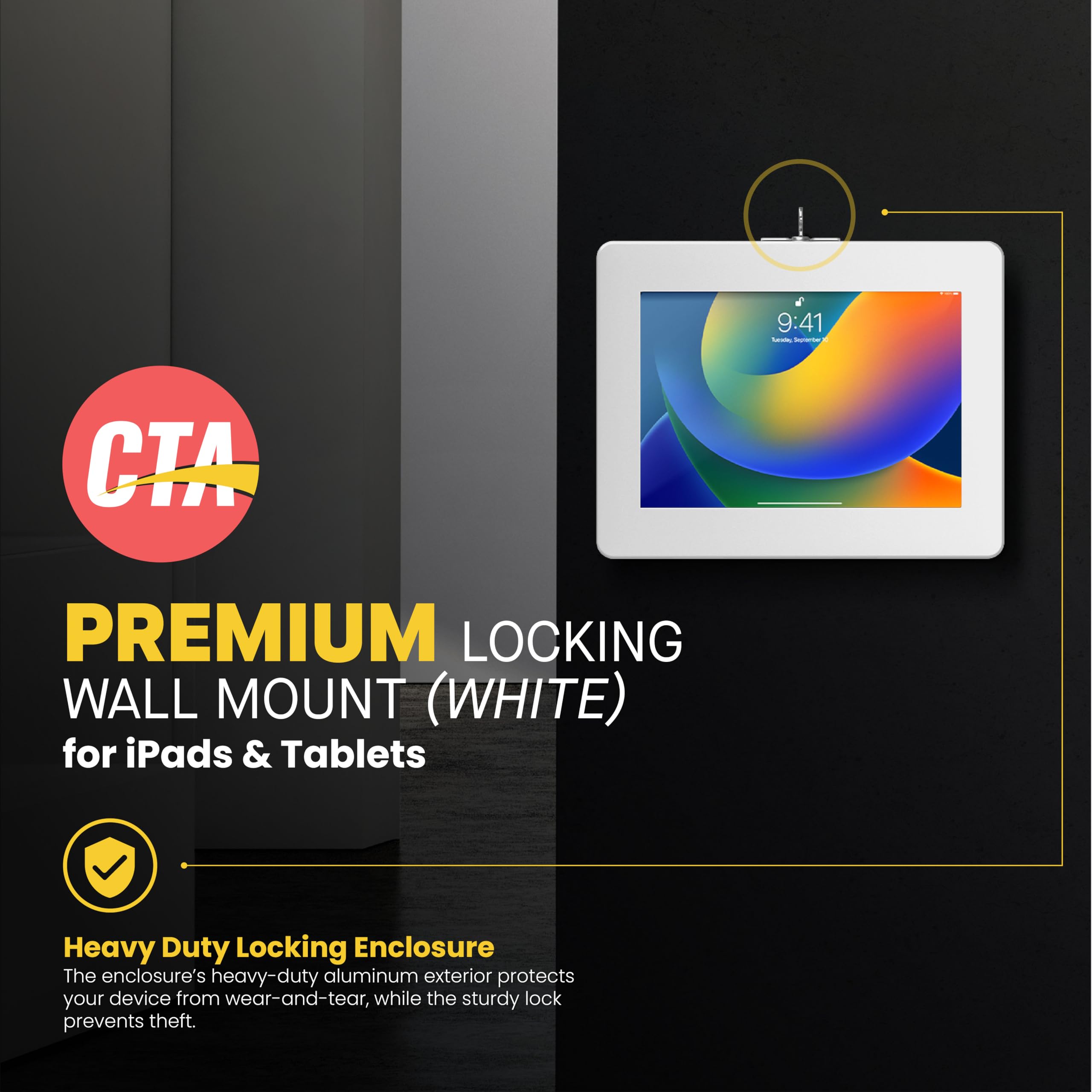 CTA Digital Premium Locking Wall Mount Weiß - Test und Kaufberatung - Dettaglio