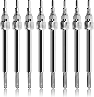 Ensun 8 Pcs Diesel Glow Plugs - Dual Coils Fast Start - Compatible with - 2004-2010 E350 E450 F250 F350 F450 F550 Super Duty Excursion Truck 6.0L Powerstroke # ZD-13 (from 9/22/03, 20mm Length)