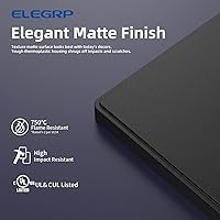 Vista 2 de ELEGRP Placas decorativas de pared sin tornillos, de tamaño mediano, cubierta termoplástica irrompible para interruptor de salida de receptáculo