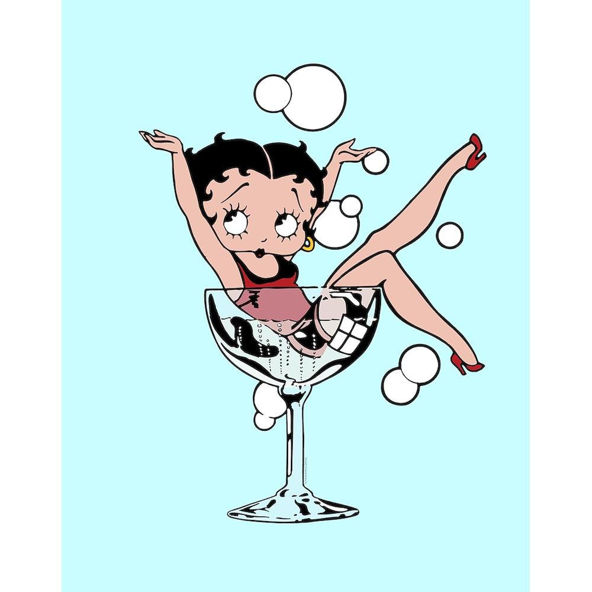 CafePress Betty Boop Champagne Dreams Twin Duvet Cover, Printed Comforter Cover, Unique Bedding,