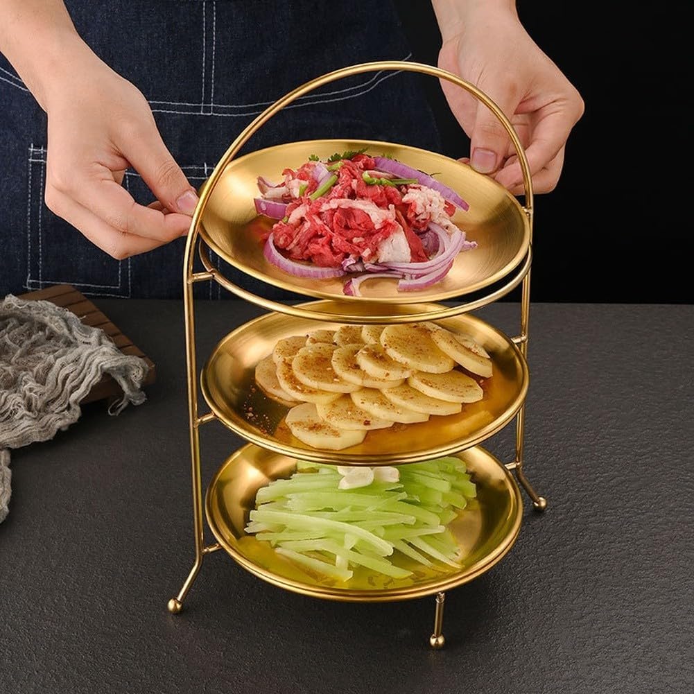 Soporte de servir multicapa de 35 cm de alto para buffet