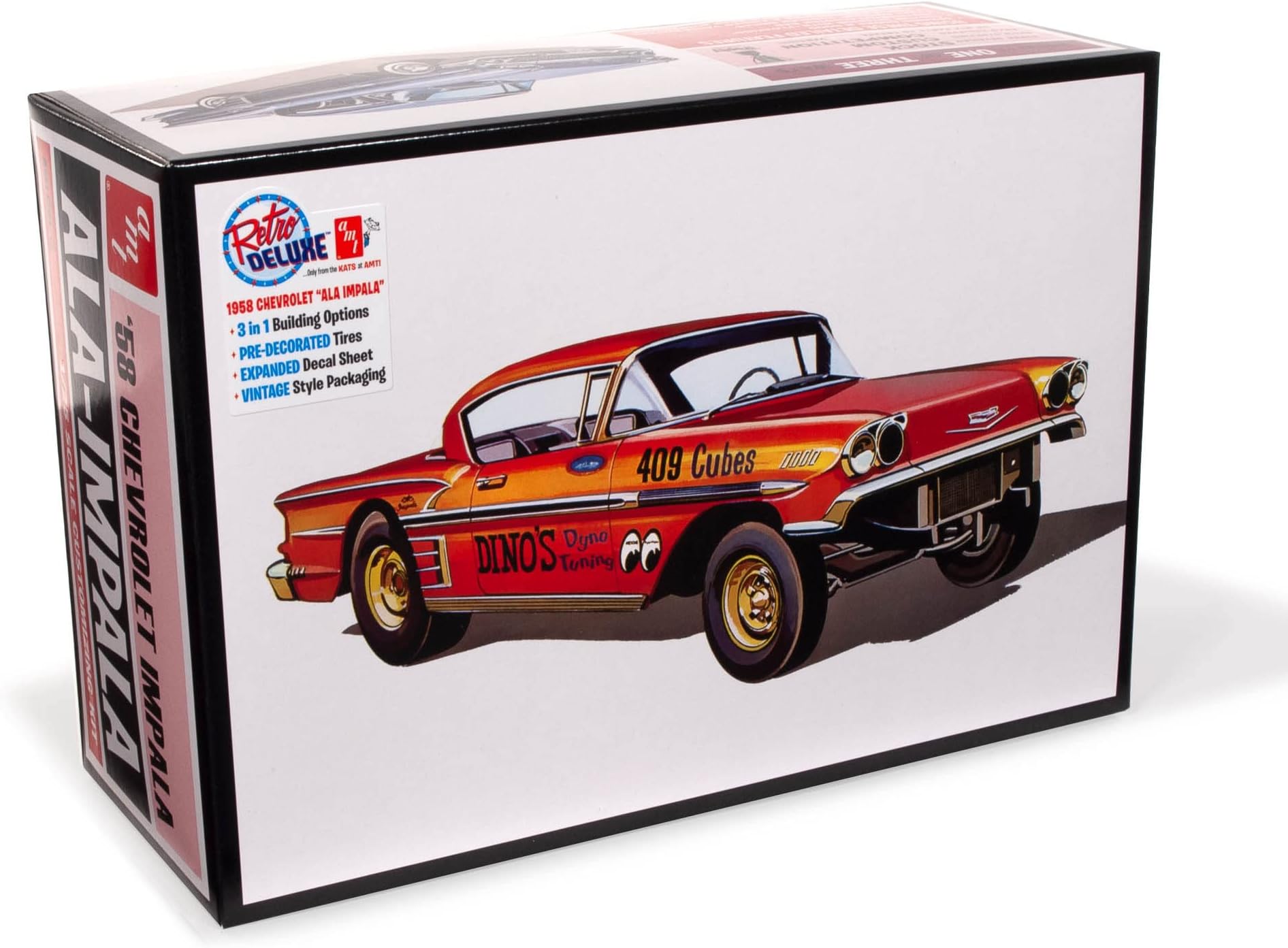 AMT 1958 Chevy Impala Hardtop Ala Impala 1:25 Scale Model Kit