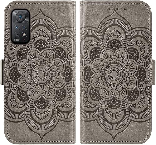 Miniatura 6 de Asuwish Funda de teléfono para Xiaomi Redmi Note 11S11 4G Wallet Cover con protector de pantalla de vidrio templado y soporte de tarjeta de crédito