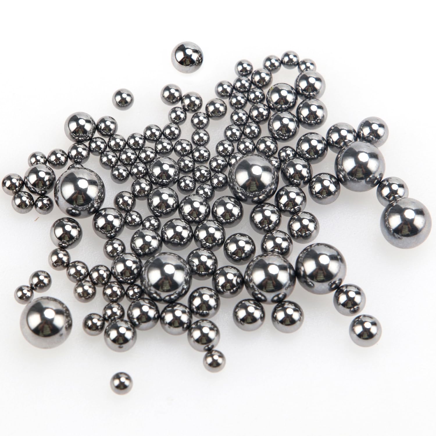 YIXISI 400 Pezzi 11 Dimensioni di Precisione in Acciaio Cromato Cuscinetto a Sfere Assortimento Kit, Acciaio Inox Cuscinetti a Sfera per Bicicletta Skateboard, 2/2.5/3/3.5/4/4.5/5/5.5/6/7/8 mm