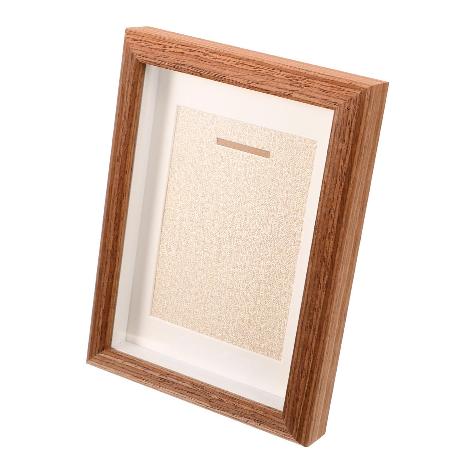 TOYANDONA Marco para Medallas de Maratón 7 Pulgadas Caja Expositora de Madera Color Café