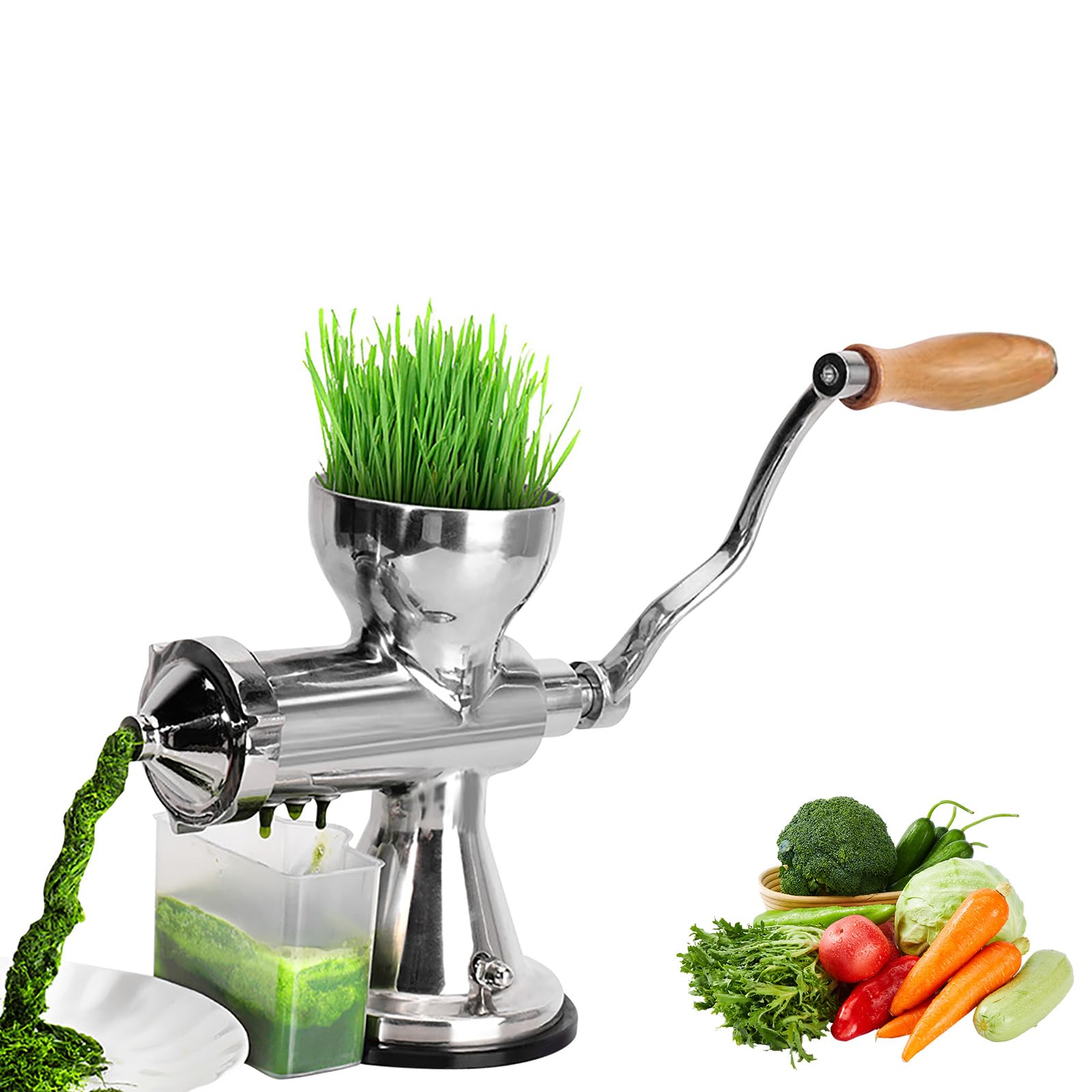 Xjdzineq Rustproof Rustless Hand Press Presser for New Produce Fluid Easy Disassembly Maintenance Hand Press Wheatgrass Presser