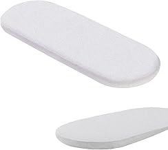 Linens World 100% Cotton Waterproof Moses Basket Mattress Protector-Non-Allergenic & Breathable-Moses Basket Mattress Protector Non-Noisy Moses Basket Waterproof Mattress Protector (35 x 75cm)