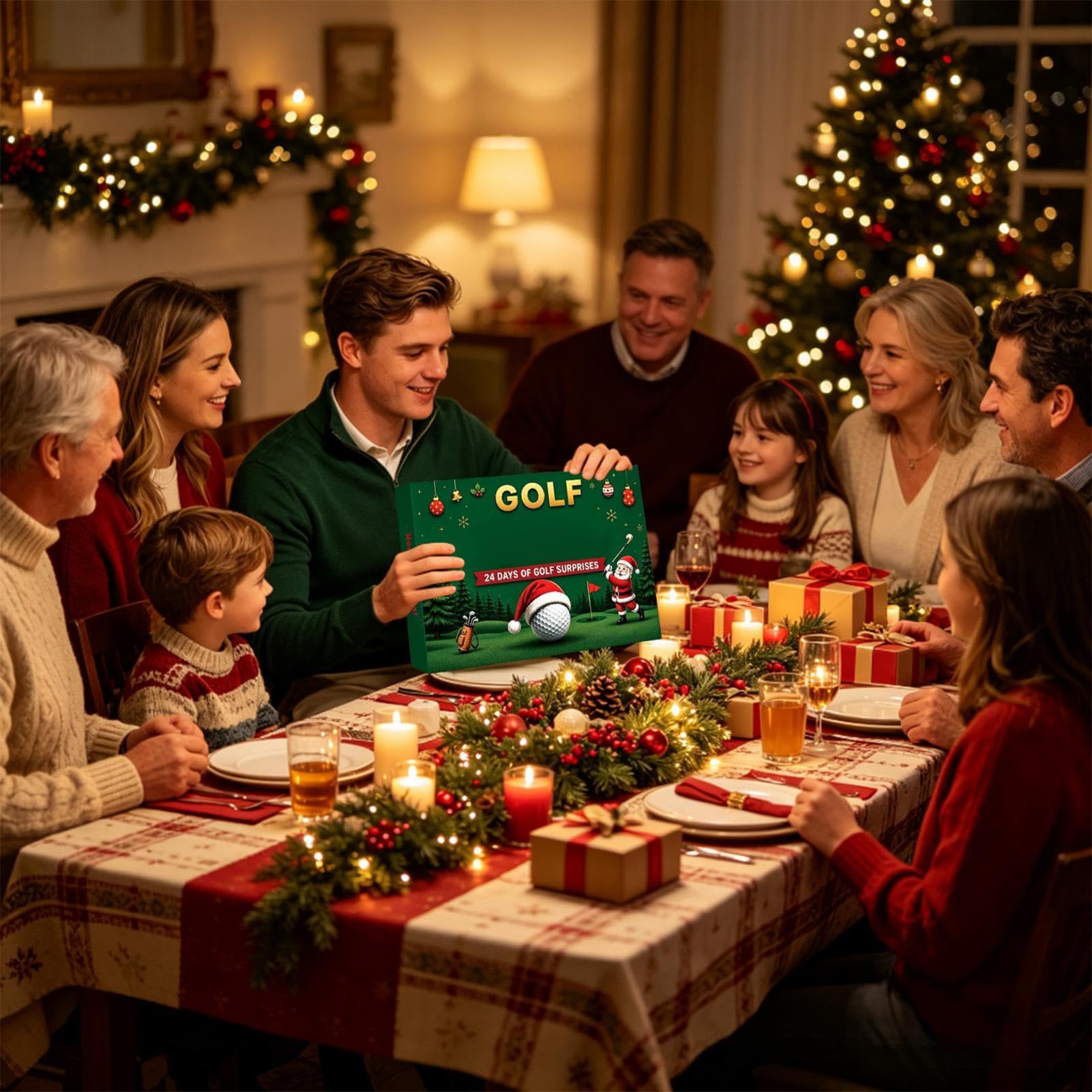 Calendario Golf Adventtt – Scatola per conto alla rovescia di Natale, 24