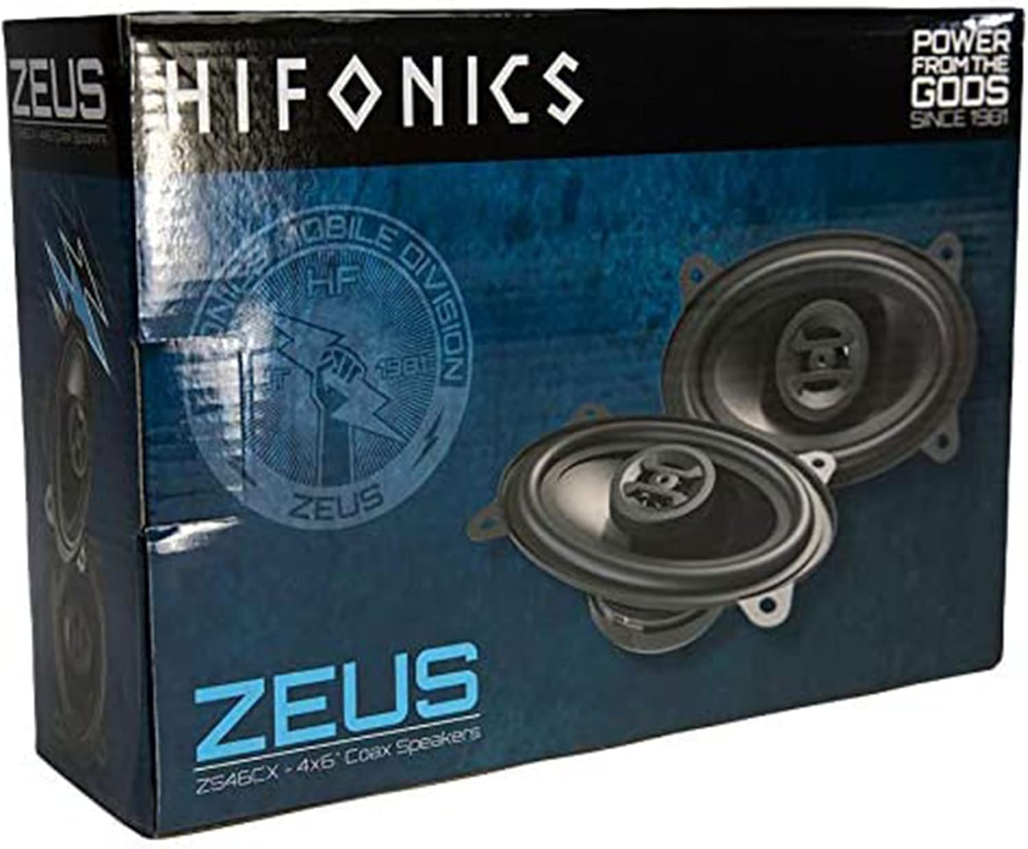Hifonics Zeus ZS46CX 4x6 Inch 2 Way 200W Car Audio Coaxial Speaker System with Mylar Dome Tweeter and Alpha Cellulose Poly Woofers, Pair - Image 5
