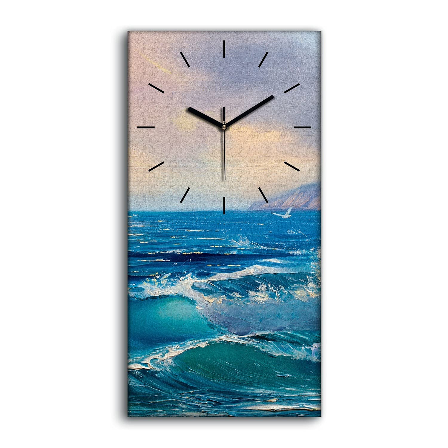 Horloge sur Toile Seashcape Décoration Salon et Chambre Moderne