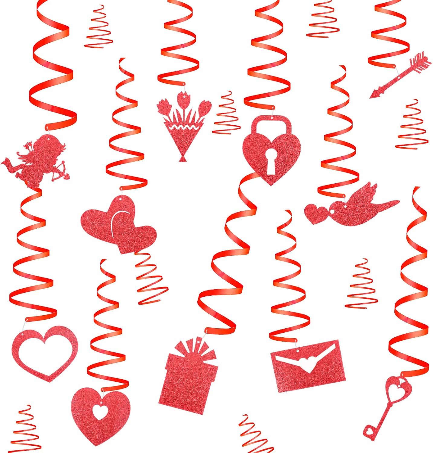 Valentin napi függő dekorációk szett