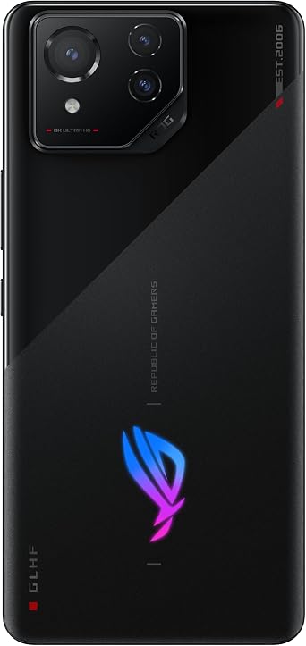 ASUS ROG Phone 8, Qualcomm Snapdragon 8 Gen 3, SM8650, 6.78 FHD+ (2400x1080) 165Hz, 12GB RAM, 256GB Storage, Android 14, 50MP Gimbal Camera, 5500mAh, Dual Sim, Black, UK