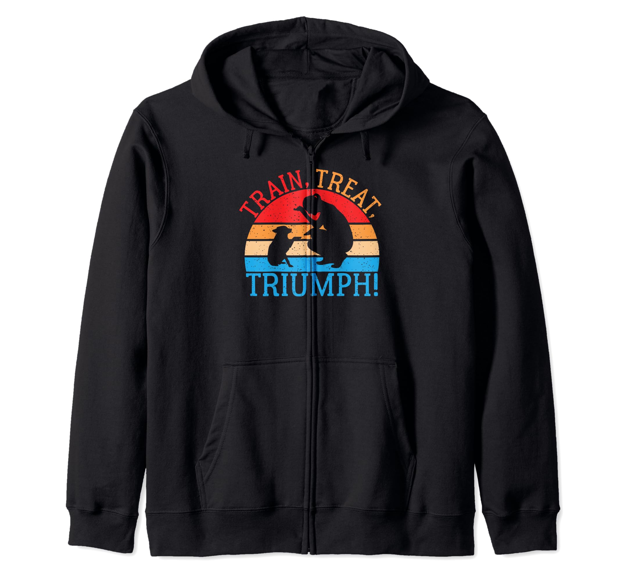 Amazon | Train Treat Triumph ドッグトレーナー ジップパーカー
