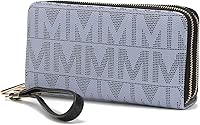 MKF Collection Wristlet Wallet for Women, Small Vegan Leather Credit Card Holder with Zipper Coin Pocket Wallet Purse Handbag By Mia K