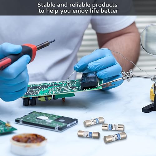 Miniatura 6 de Kingdder 5 fusibles multímetro digital DMM-44100 440MA 1000V DMM de repuesto de acción rápida de reemplazo de agente fusible 0.394 x 1.378 in, 38