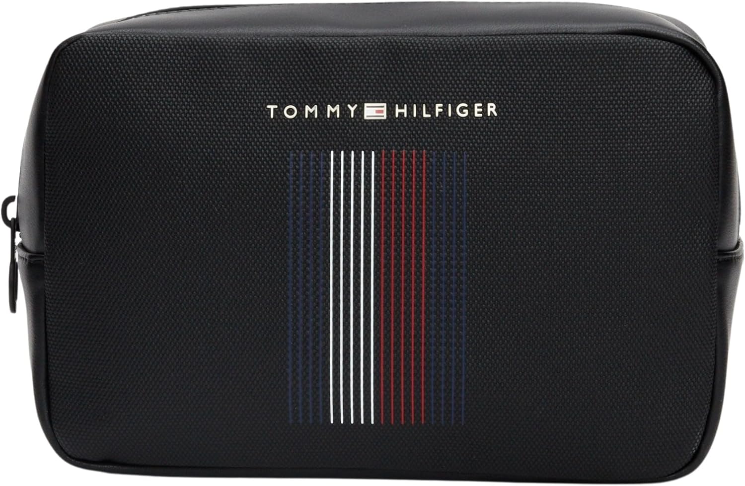 Tommy Hilfiger Uomo Beauty Case Foundation Washbag Apertura Superiore, Nero (Black), Taglia Unica - Immagine 1