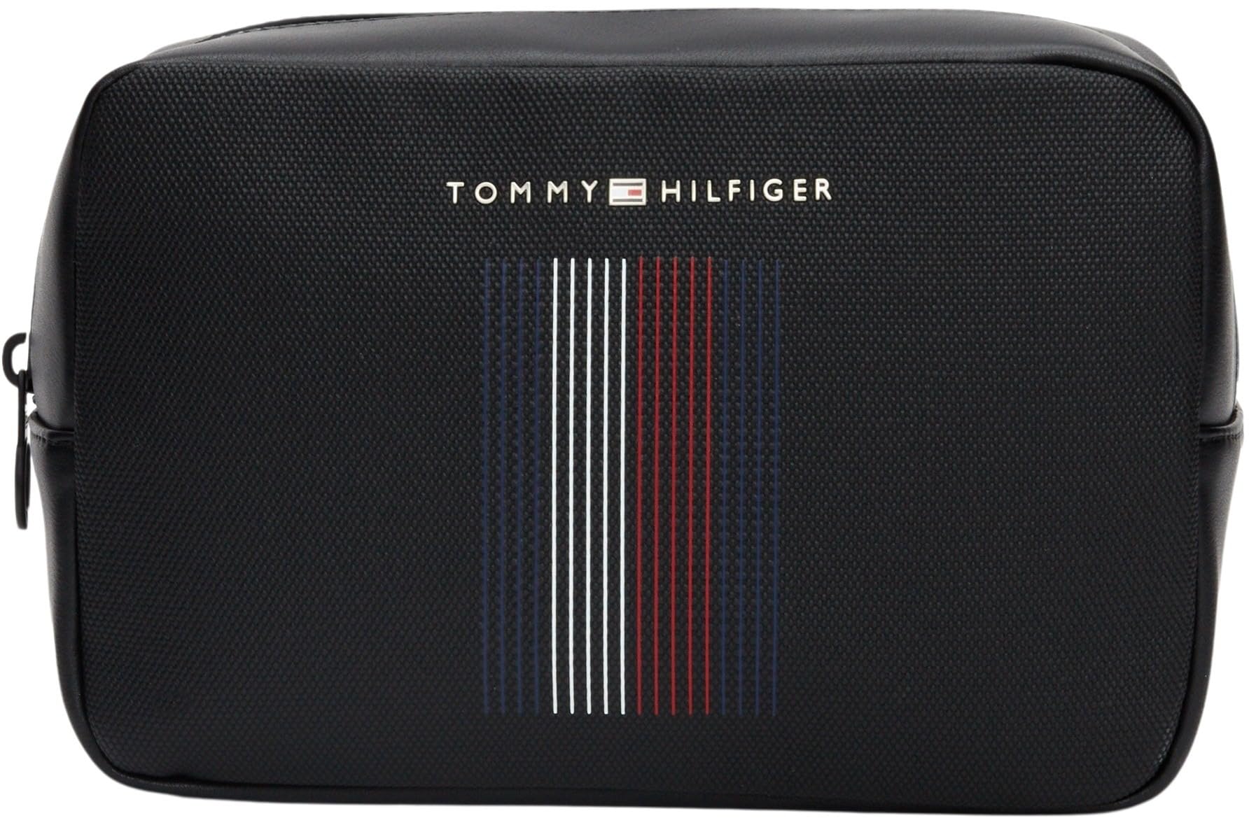 Tommy Hilfiger Uomo Beauty Case Foundation Washbag Apertura Superiore, Nero (Black), Taglia Unica