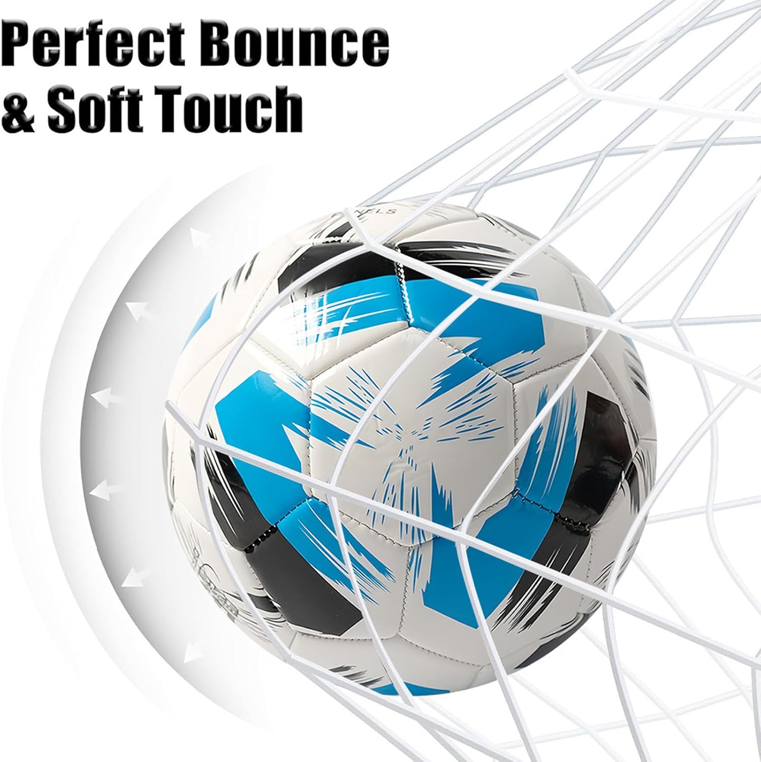 Soccer Ball Size 3 4 5 Soft Leather Anti Explosion Practice Training Boys Girls Adults with Pump Needle