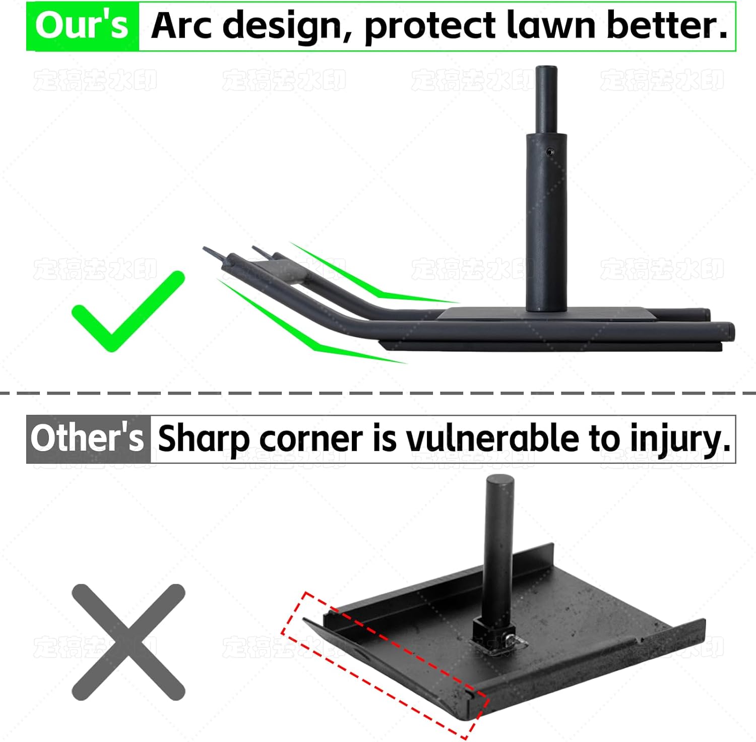 Weight Sled, Fitness Sled, Workout Sled for Fitness Strength Training and Speed Improvement, Push-Pull Prowler Training, Suitable for 1-2" Weight Plates, Black
