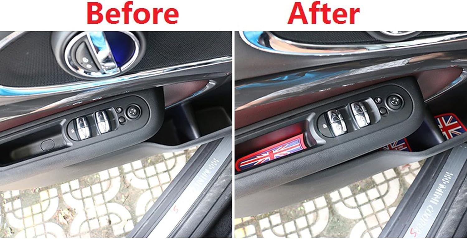 for Mini Cooper F56 F55 F54 F60 Door Groove Mat Decoration Anti-Skid Storage Mat
