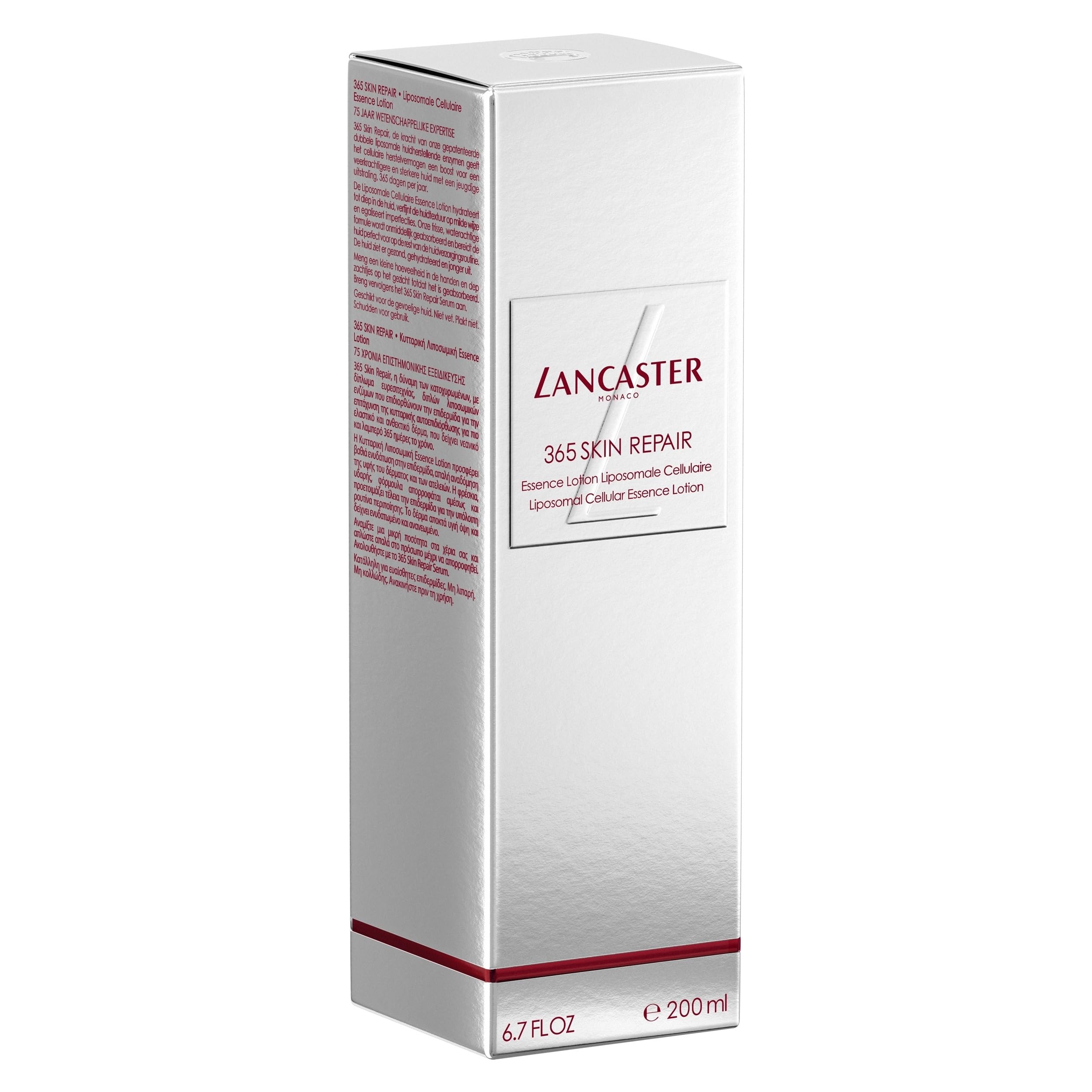 LANCASTER 365 Skin Repair Liposomal Cellular Essence Lotion | Loción hidratante que repara e hidrata la piel del daño por la radiación solar | 200 ml