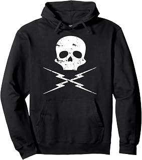 Death Proof Skull Tshirt Pullover Hoodie