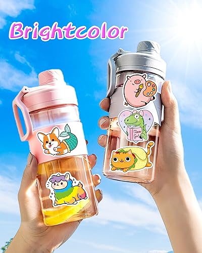 Miniatura 9 de 600 calcomanías lindas para niños y adolescentes, calcomanías para botellas de agua, calcomanías de vinilo impermeables para el aula, paquetes de