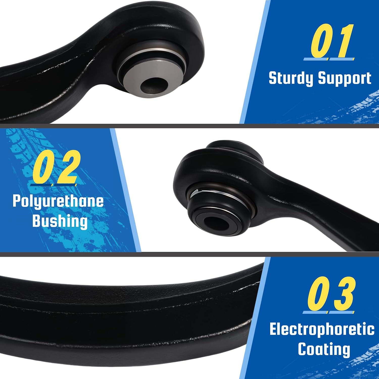 2PC Rear Upper Control Arm for Buick 2008 2009 2010 2011 2012 2013 2014-2017 Enclave, for Chevrolet 09-17 Traverse, for GMC 2007-16 Acadia, 17 Acadia Limited, for Saturn 07-10 Outlook K641781