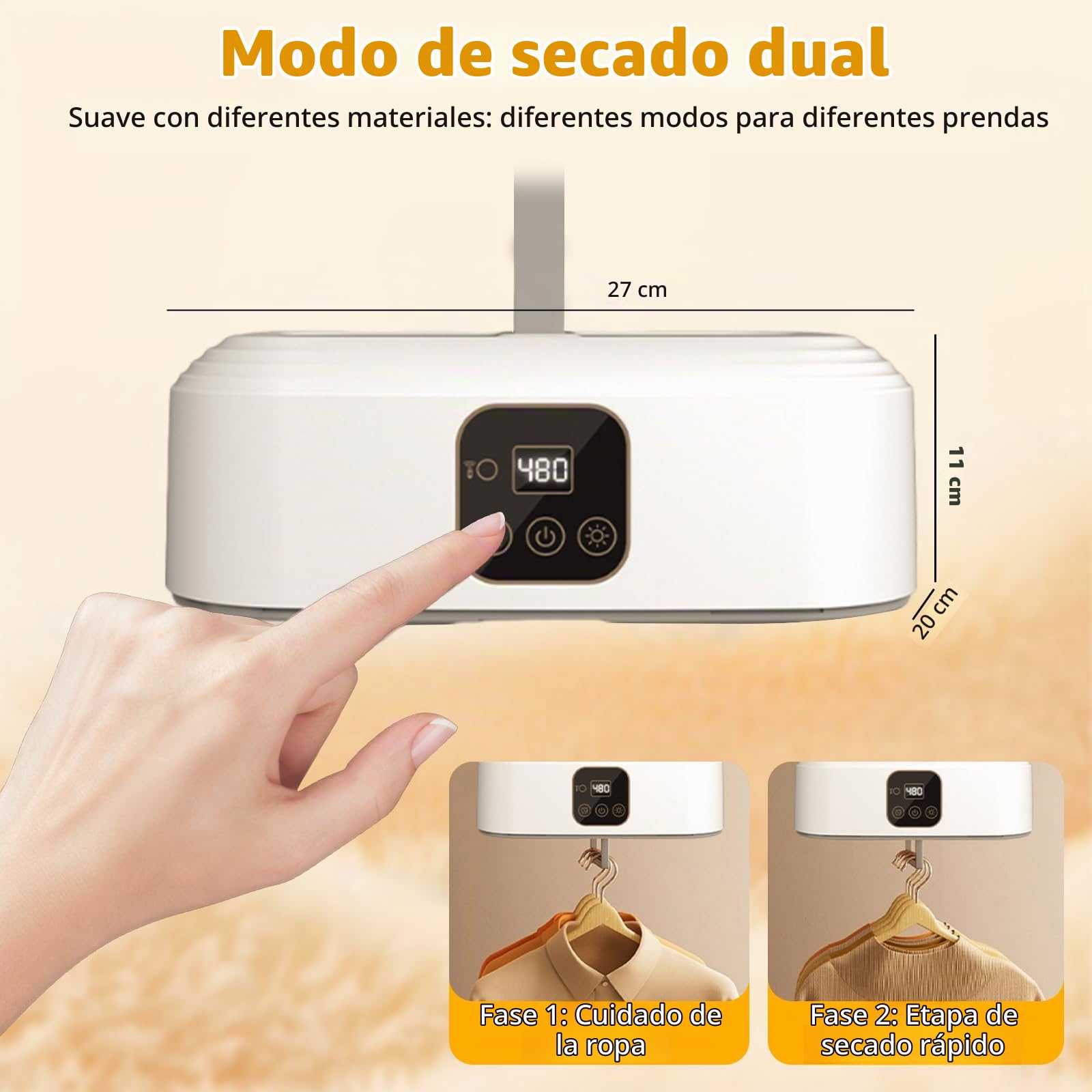 Secadora de Ropa Portátil,Mini Secadora Eléctrica Bomba de Calor