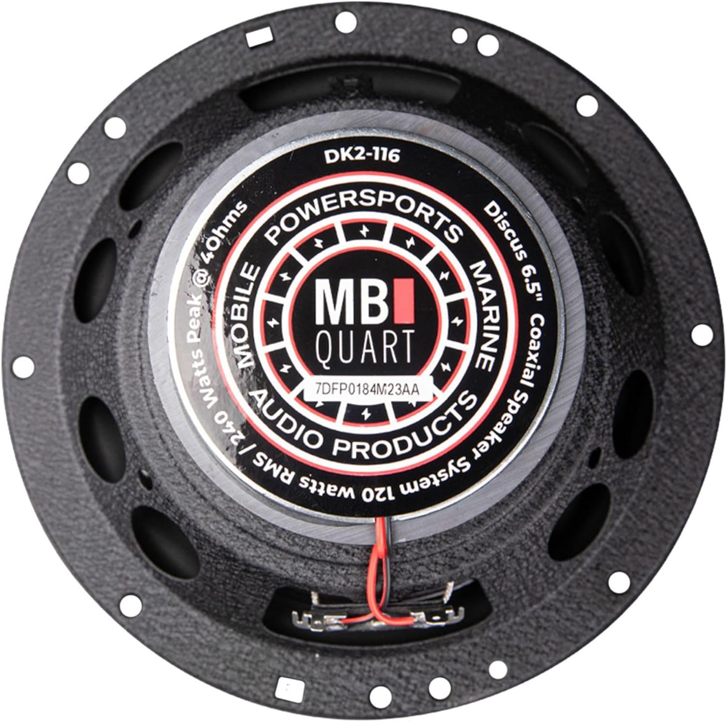MB Quart Discus High-Performance 6.5" 3-Way Car Audio Component Coaxial Speakers, 120W Peak Power, 60W RMS, 4 Ohm, and 88db Sensitivity