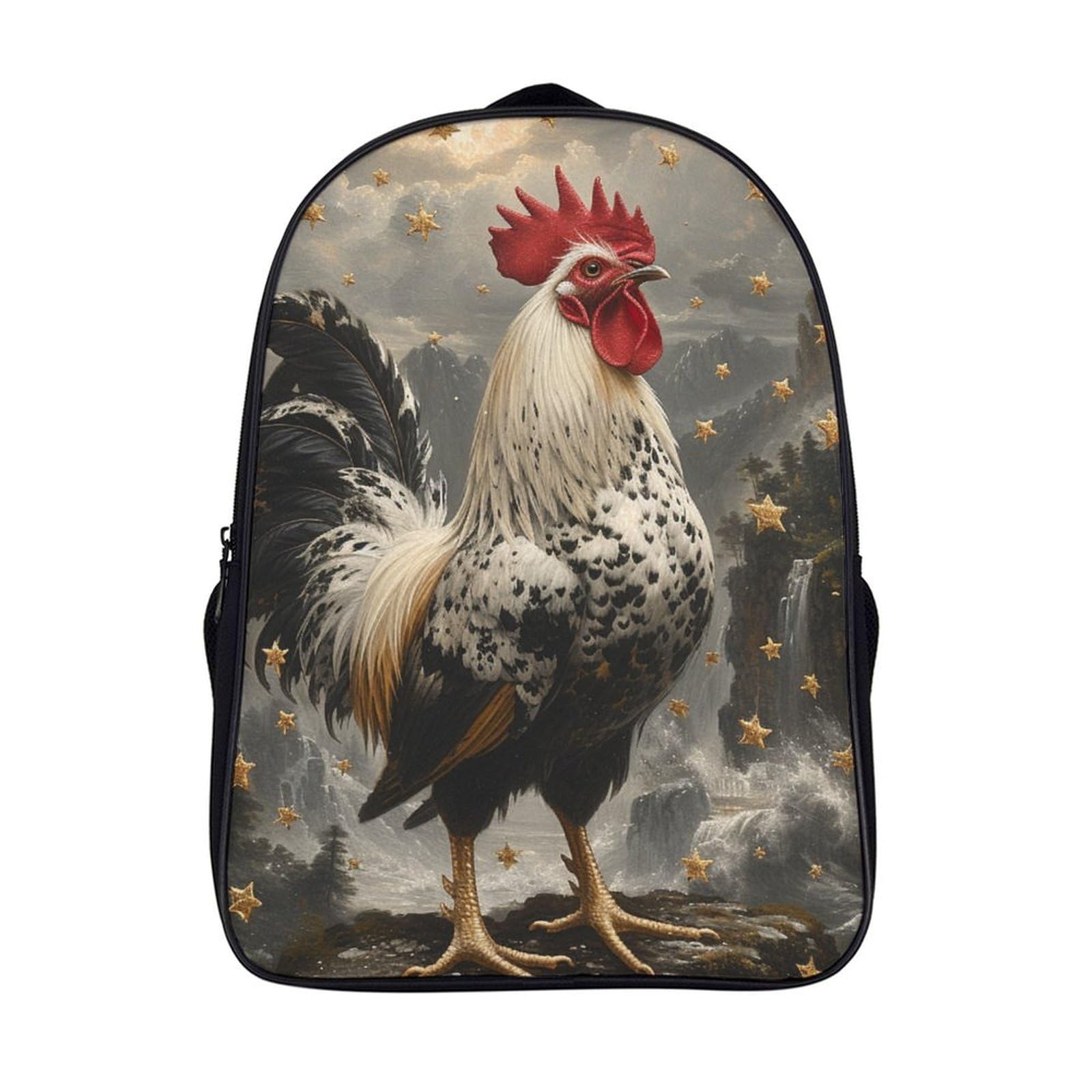 Mochila escolar para niños con pecho 3D y capa plegable de viaje 7