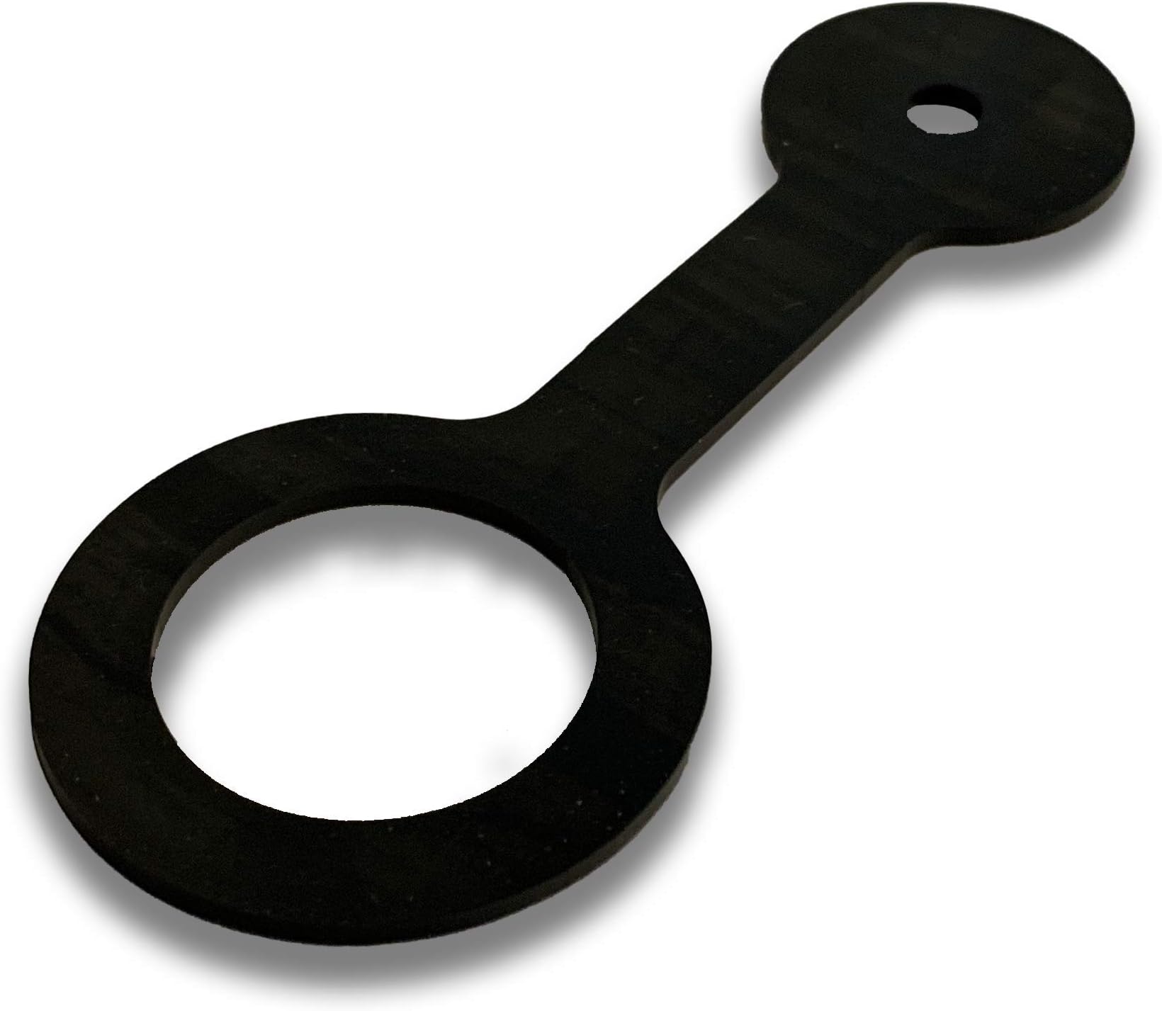 RV Shower Door Travel Strap Black Rubber