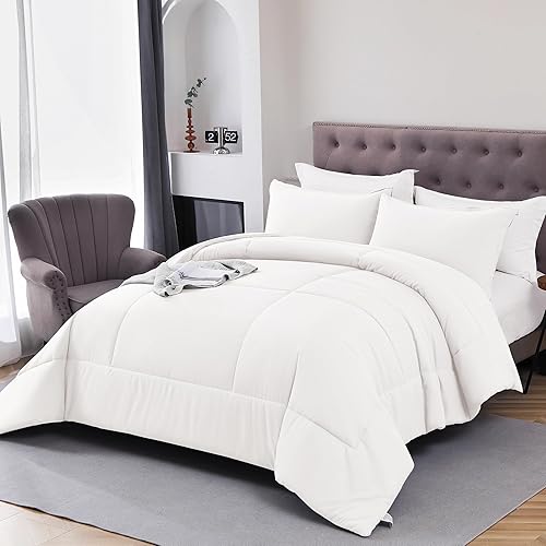 Miniatura 1 de Shatex - Edredón de plumón alternativo para todas las estaciones, acolchado y ligero