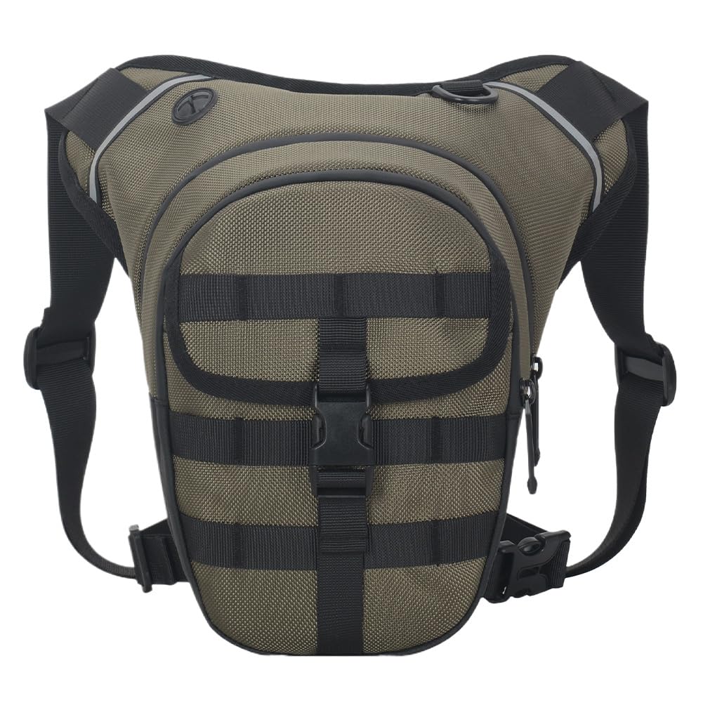 Bolsa para cadera moto verde anticaídas para llaves y móvil 7