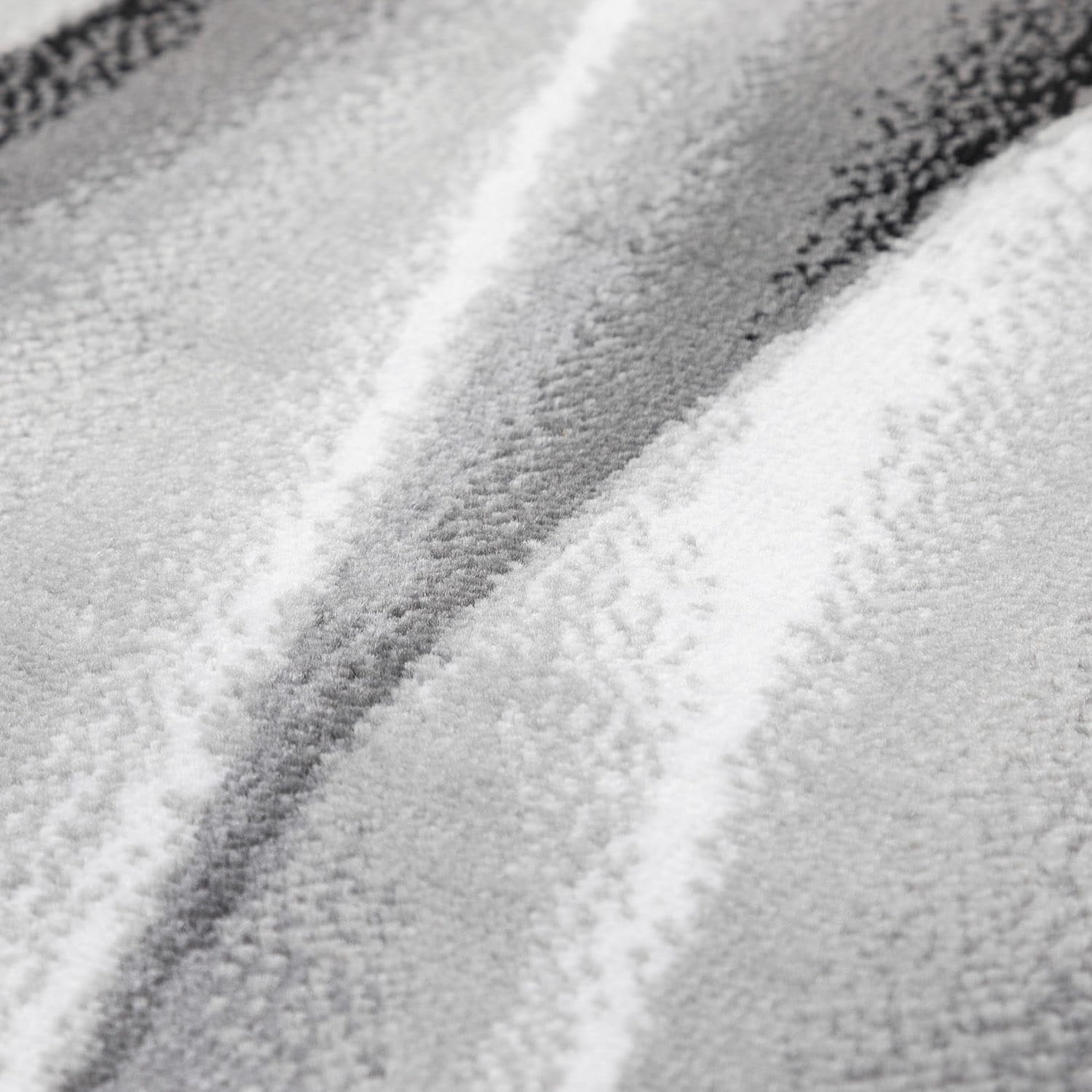 Carpettex Moderne Tapis Salon Tapis Chambre Noir-6 80 x 150 cm - Tapis à Poils Courts, a Poil Ras, Conception Abstrait Doux et Moelleux - Tapis Cuisine Moquette Salle de Sejour