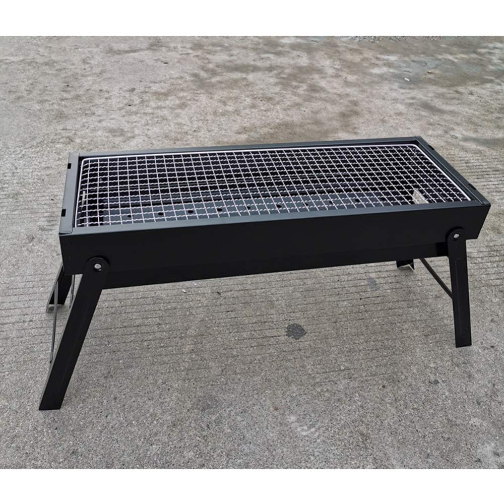 Barbecue Grill, Grill Barbecue Carbone, Utensile BBQ Grill Barbecue Carbone Pieghevole per Picnic con Gli Amici, Riunione di Famiglia in Balcone E Giardino,60 * 22 * 33CM