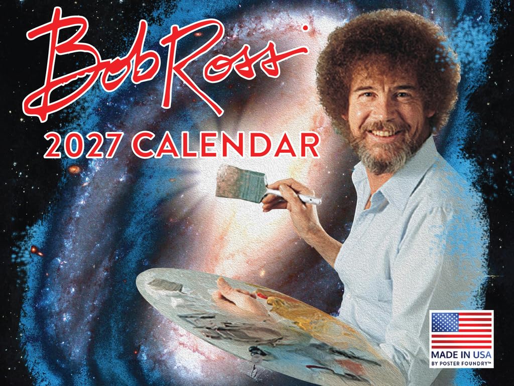 Bob Ross Calendar 2027 Monthly Wall Calender 12 Month — image 1