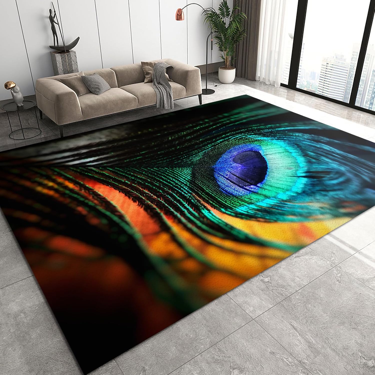 Grand tapis de salon 3D pour créer un coin de jeu chaleureux et ludique