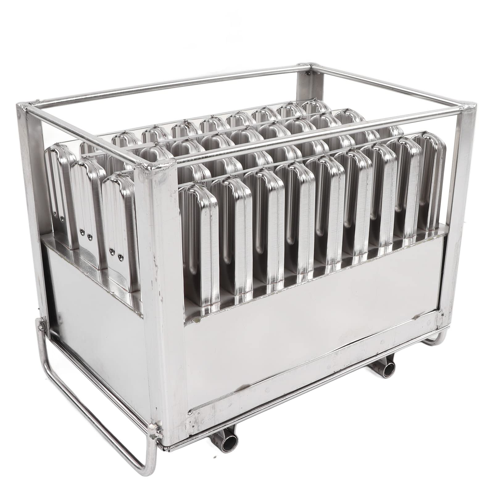 Naroote Macchina per Gelato in Acciaio Inossidabile, Macchina per Dolcetti Congelati Fai-da-te per Snack, Stampo per Barretta di Ghiaccio a Rilascio Facile per Ghiaccioli, Ideale per la Preparazione