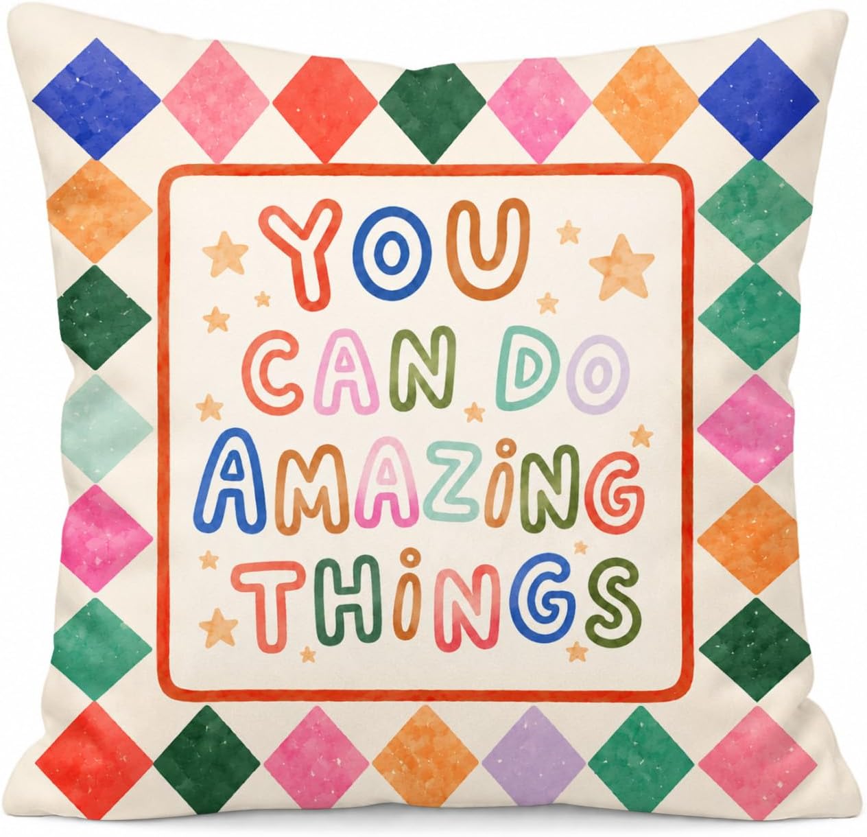 Boho Inspirational Kids Nursery Pillow Covers 18x18