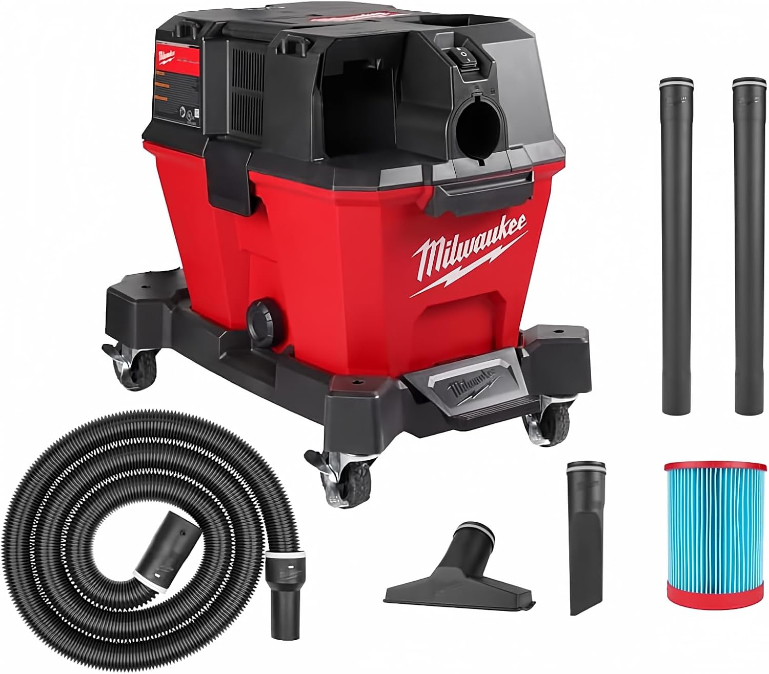 . Milwaukee M18 Fuel 6 Gallon Wet/Dry Vacuum – No Charger, No Battery, Bare Tool Only