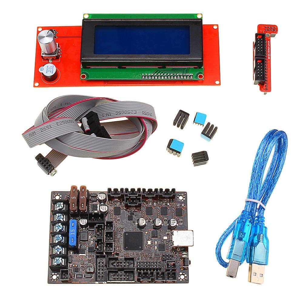 PaRfco 2004 LCD Display+Einsy Rambo 1.1a Mainboard For Prusa i3 MK3 With 4 Trinamic TMC2130 Control 4 Mosfet Switched Outputs 3D Printer Part