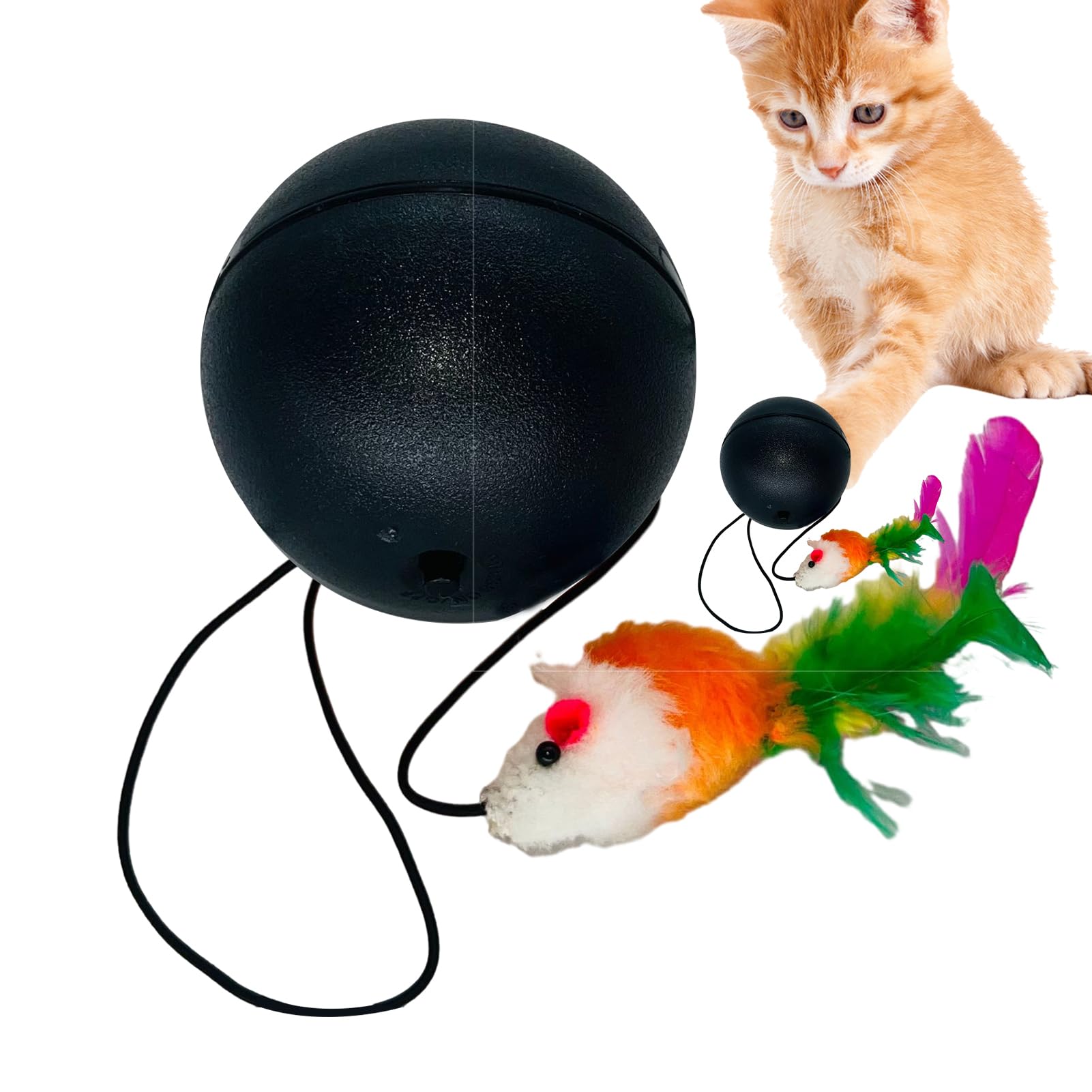 Palla Interattiva Per Gatti - Giocattolo Intelligente Con Movimento Tattile, Batteria 150mAh - Foto 5