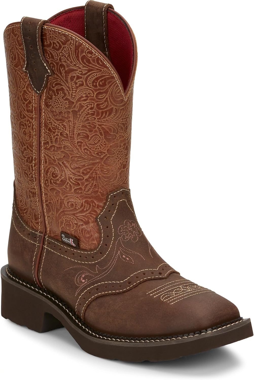 Justin Women's Starlina 11" Gypsy Cowgirl Boots - Embossed Leather, Square Toe, Comfortable J-Flex System, Stylish & Durable
